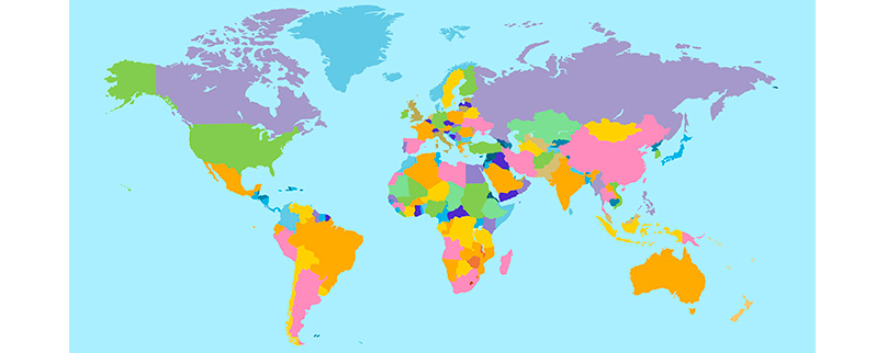El país más grande del mundo Mapa Mundial