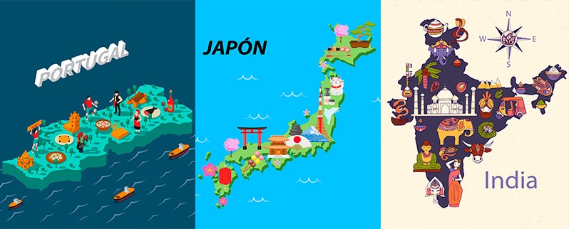 Los países más visitados del mundo Portugal Japón India