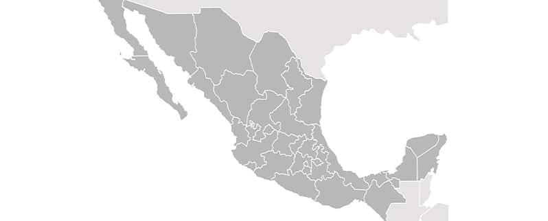 Mapa México Colorear
