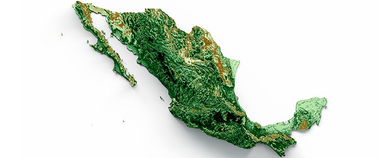 Mapa Relieve México