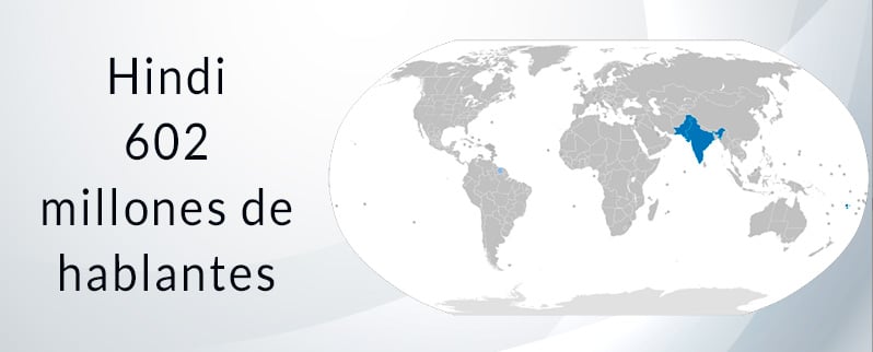 Idiomas más hablados del mundo: Hindi